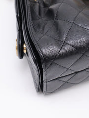 CHANEL 25 Mini Hobo Bag - Black with Gold Hardware