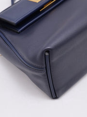 HERMES Mini 24/24 - Bleu Nuit with Gold Hardware [Y]
