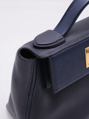 HERMES Mini 24/24 - Bleu Nuit with Gold Hardware [Y]