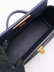 HERMES Mini 24/24 - Bleu Nuit with Gold Hardware [Y]