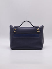 HERMES Mini 24/24 - Bleu Nuit with Gold Hardware [Y]