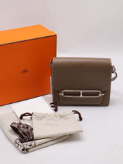 HERMES Mini Roulis - Etoupe with Palladium Hardware [Y]