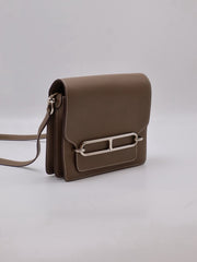 HERMES Mini Roulis - Etoupe with Palladium Hardware [Y]