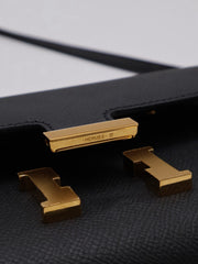 HERMES Constance To Go - Noir with Gold Hardware [B]