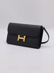 HERMES Constance To Go - Noir with Gold Hardware [B]
