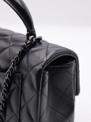CHANEL Top Handle Rectangular Mini Flap 20 - So Black