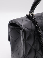 CHANEL Top Handle Rectangular Mini Flap 20 - So Black