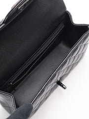 CHANEL Top Handle Rectangular Mini Flap 20 - So Black