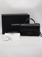 CHANEL Top Handle Rectangular Mini Flap 20 - So Black