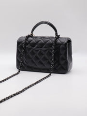 CHANEL Top Handle Rectangular Mini Flap 20 - So Black