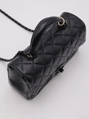 CHANEL Top Handle Rectangular Mini Flap 20 - So Black