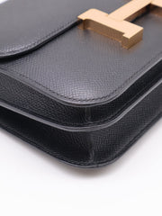 HERMES Mini Constance 19 - Noir with Rose Gold Hardware [C]