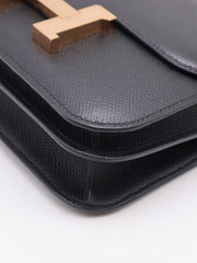 HERMES Mini Constance 19 - Noir with Rose Gold Hardware [C]