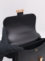 HERMES Mini Constance 19 - Noir with Rose Gold Hardware [C]