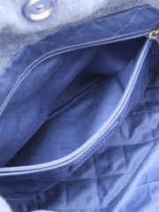 CHANEL 22 Handbag Small - Studded Denim