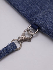CHANEL 22 Handbag Small - Studded Denim