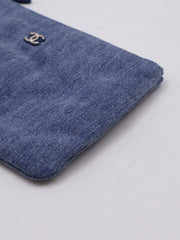 CHANEL 22 Handbag Small - Studded Denim
