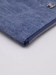 CHANEL 22 Handbag Small - Studded Denim