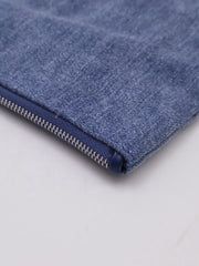 CHANEL 22 Handbag Small - Studded Denim
