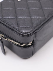 CHANEL Grained Calfskin Camera Bag - Black with Silver Hardware [Series 31]