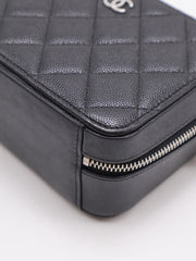 CHANEL Grained Calfskin Camera Bag - Black with Silver Hardware [Series 31]