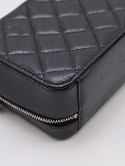 CHANEL Grained Calfskin Camera Bag - Black with Silver Hardware [Series 31]