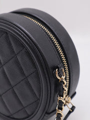 CHANEL Round Clutch with Chain - Black with Gold Hardware [Series 30]