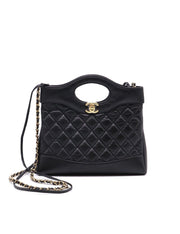 CHANEL 31 Mini Bag - Black with Gold Hardware