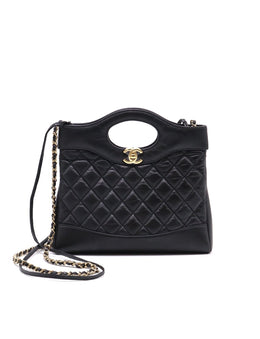CHANEL 31 Mini Bag - Black with Gold Hardware