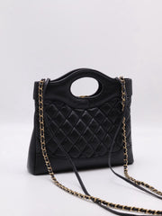 CHANEL 31 Mini Bag - Black with Gold Hardware