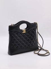 CHANEL 31 Mini Bag - Black with Gold Hardware