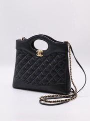CHANEL 31 Mini Bag - Black with Gold Hardware