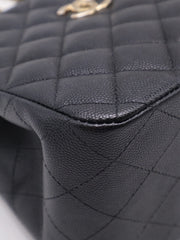 CHANEL Mini Tote Grained Calfskin Bucket Bag - Black with Gold Hardware