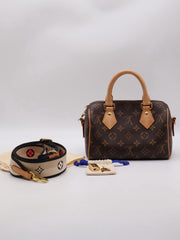 LOUIS VUITTON Speedy Bandouliere 20 - Black Strap