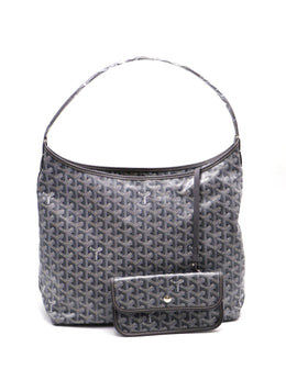 GOYARD Goyardine Bohème Hobo Bag – Grey