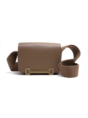 HERMES Geta Messenger Bag - Etoupe with Gold Hardware [B]