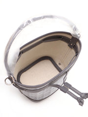 GOYARD Goyardine Petit Flot Bucket Bag Mini – Grey