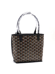 GOYARD Goyardine Mini Anjou Reversible Tote – Black