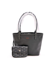 GOYARD Goyardine Mini Anjou Reversible Tote – Grey