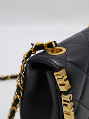 CHANEL 23C Seasonal Mini Classic Flap 20 - Black with Gold Hardware