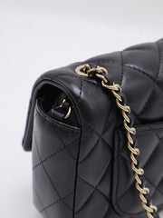 CHANEL Classic Square Mini Flap Bag 18 - Black with Gold Hardware