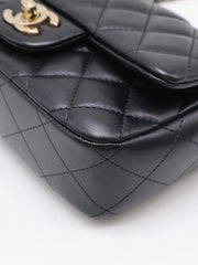CHANEL Classic Square Mini Flap Bag 18 - Black with Gold Hardware