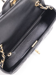 CHANEL Classic Square Mini Flap Bag 18 - Black with Gold Hardware