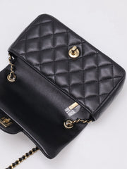 CHANEL Classic Square Mini Flap Bag 18 - Black with Gold Hardware