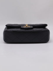 CHANEL Classic Square Mini Flap Bag 18 - Black with Gold Hardware