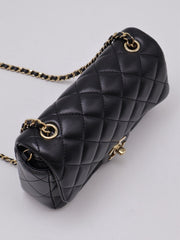 CHANEL Classic Square Mini Flap Bag 18 - Black with Gold Hardware