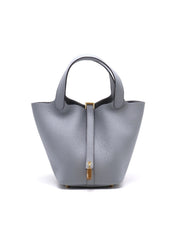 HERMES Picotin Lock 18 - Gris Pantin with Gold Hardware [K]