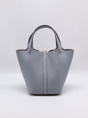 HERMES Picotin Lock 18 - Gris Pantin with Gold Hardware [K]