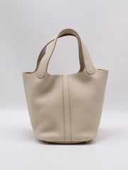 HERMES Picotin Lock 18 - Beton with Gold Hardware [U]