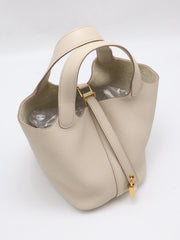 HERMES Picotin Lock 18 - Beton with Gold Hardware [U]